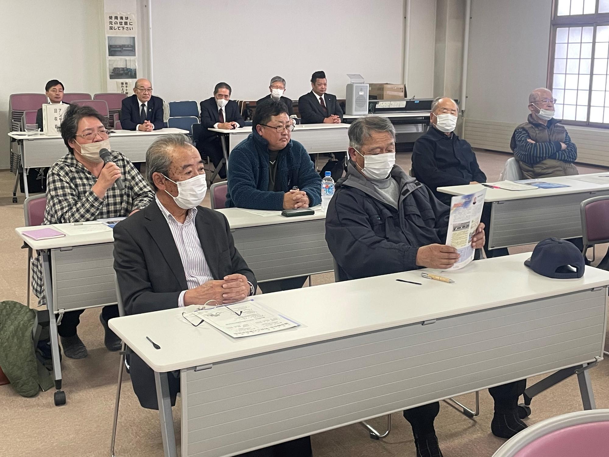 議会報告会 女満別会場の様子